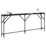Mesa Consola Roble negro 180 x 23 x 75 cm