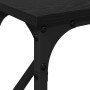 Mesa Consola Roble negro 140 x 23 x 75 cm