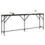 Mesa Consola Roble negro 200 x 29 x 75 cm