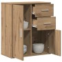 Vitrina Roble artisan 60 x 31 x 70 cm Madera contrachapada