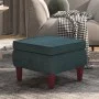 Hocker mit Holzbeinen aus blauem Samt von vidaXL, Klapphocker und Stühle - Ref: Foro24-329456, Preis: 77,29 €, Rabatt: %