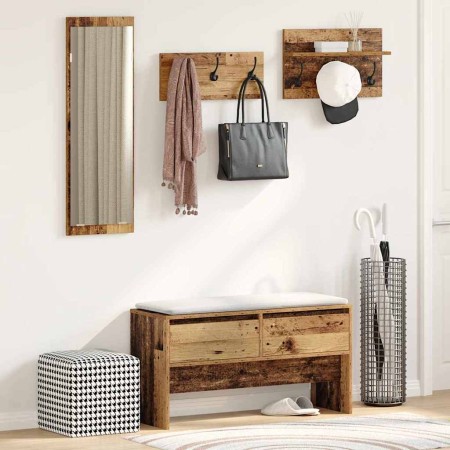 Conjunto de muebles de recibidor Madera vieja 90 x 31 x 46.5 cm