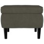 Taburete con patas de madera terciopelo gris oscuro von vidaXL, Klapphocker und Stühle - Ref: Foro24-329437, Preis: 64,12 €, ...