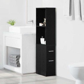Juego de muebles de baño Roble Negro 22 x 41 x 135 cm en Taquillas y armarios de almacenamiento | Comprar online en Foro24