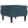 Taburete con patas de madera terciopelo azul by vidaXL, Folding stools and chairs - Ref: Foro24-329435, Price: 94,89 €, Disco...