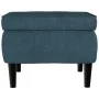 Taburete con patas de madera terciopelo azul by vidaXL, Folding stools and chairs - Ref: Foro24-329435, Price: 94,89 €, Disco...