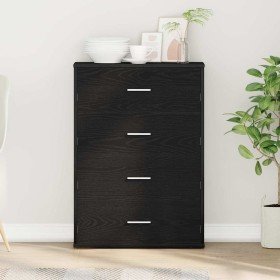 Vitrina Roble negro 60 x 31 x 84 cm Madera contrachapada