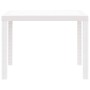 Mesa de Jardín Blanco 100 x 100 x 73 cm ratán sintético