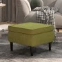 Stool with light green velvet wooden legs by vidaXL, Folding stools and chairs - Ref: Foro24-329439, Price: 67,63 €, Discount: %