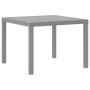 Mesa de Jardín Gris Claro 100 x 100 x 73 cm ratán sintético