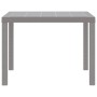 Mesa de Jardín Gris Claro 100 x 100 x 73 cm ratán sintético