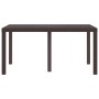 Mesa de Jardín Marrón 150 x 100 x 73 cm ratán sintético