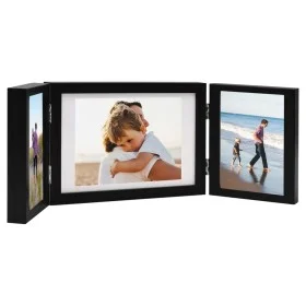 Schwarzer Fotocollagen-Rahmen mit drei Öffnungen, 28x18 cm + 2x (13x18 cm) von vidaXL, Bilderrahmen - Ref: Foro24-332755, Pre...