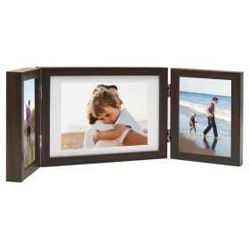Dark brown triple photo collage frame 28x18 cm + 2x(13x18 cm) by vidaXL, Photo frames - Ref: Foro24-332751, Price: 18,38 €, D...