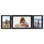 Schwarzer Fotocollagen-Rahmen mit drei Öffnungen, 28x18 cm + 2x (13x18 cm) von vidaXL, Bilderrahmen - Ref: Foro24-332755, Pre...