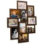 Collage frame for photos 10x(10x15 cm) dark brown MDF by vidaXL, Photo frames - Ref: Foro24-332778, Price: 28,14 €, Discount: %