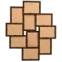 Collage frame for photos 10x(10x15 cm) dark brown MDF by vidaXL, Photo frames - Ref: Foro24-332778, Price: 28,14 €, Discount: %