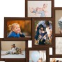 Marco Collage für Fotos 10x(13x18 cm) dunkelbraunes MDF von vidaXL, Bilderrahmen - Ref: Foro24-332779, Preis: 36,84 €, Rabatt: %