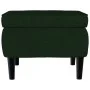 Stool with dark green velvet wooden legs by vidaXL, Folding stools and chairs - Ref: Foro24-329438, Price: 102,35 €, Discount: %