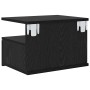 Mesita Flotante con cajón 2 pcs Roble negro 40 x 31 x 27 cm