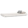 Estructura de cama madera maciza de pino blanco 90x200 cm de vidaXL, Camas y somieres - Ref: Foro24-823495, Precio: 90,06 €, ...