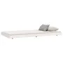 Solid white pine wood bed frame 90x200 cm by vidaXL, Beds and slatted bases - Ref: Foro24-823495, Price: 88,74 €, Discount: %