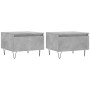 Center tables 2 units engineered wood gray concrete 50x46x35 cm by vidaXL, Coffee table - Ref: Foro24-830869, Price: 53,78 €,...