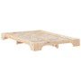 Estructura de cama Marrón 140 x 210 cm Madera de pino macizo en Camas y somieres | Comprar online en Foro24