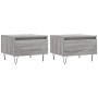 Coffee tables 2 units Sonoma gray engineered wood 50x46x35 cm by vidaXL, Coffee table - Ref: Foro24-830873, Price: 55,43 €, D...