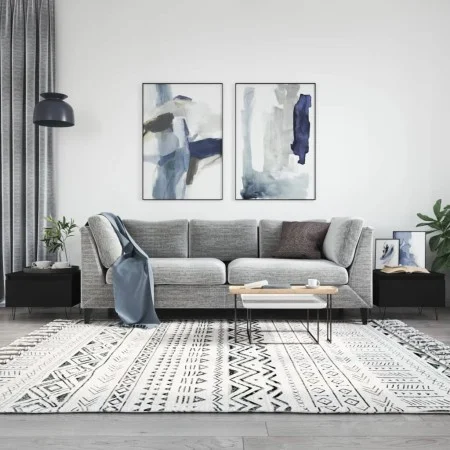 Coffee tables 2 pcs black engineered wood 50x46x35 cm by vidaXL, Coffee table - Ref: Foro24-830863, Price: 55,21 €, Discount: %