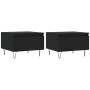 Mesas de centro 2 uds madera de ingeniería negro 50x46x35 cm de vidaXL, Mesas de centro - Ref: Foro24-830863, Precio: 55,66 €...