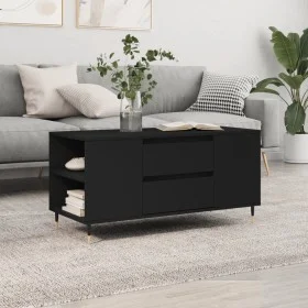 Schwarzer Couchtisch aus Holzwerkstoff, 102 x 44,5 x 50 cm von vidaXL, Couchtisch - Ref: Foro24-830989, Preis: 78,82 €, Rabat...