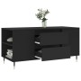 Black engineered wood coffee table 102x44.5x50 cm by vidaXL, Coffee table - Ref: Foro24-830989, Price: 80,05 €, Discount: %