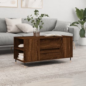 Couchtisch aus eichenbraunem Holzwerkstoff, 102 x 44,5 x 50 cm von vidaXL, Couchtisch - Ref: Foro24-830995, Preis: 78,75 €, R...