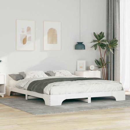Estructura de cama Blanco 160 x 210 cm Madera
