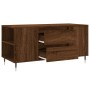 Oak brown engineered wood coffee table 102x44.5x50 cm by vidaXL, Coffee table - Ref: Foro24-830995, Price: 78,75 €, Discount: %