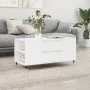 Mesa de centro madera de ingeniería blanco 102x44,5x50 cm de vidaXL, Mesas de centro - Ref: Foro24-830988, Precio: 77,80 €, D...