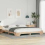 Estructura de cama Marrón 200 x 210 cm Madera de pino macizo en Camas y somieres | Comprar online en Foro24
