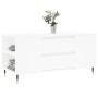 White engineered wood coffee table 102x44.5x50 cm by vidaXL, Coffee table - Ref: Foro24-830988, Price: 78,75 €, Discount: %