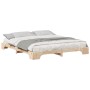 Estructura de cama Marrón 200 x 210 cm Madera de pino macizo en Camas y somieres | Comprar online en Foro24
