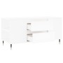Weißer Couchtisch aus Holzwerkstoff, 102 x 44,5 x 50 cm von vidaXL, Couchtisch - Ref: Foro24-830988, Preis: 78,90 €, Rabatt: %