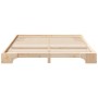 Estructura de cama Marrón 200 x 210 cm Madera de pino macizo en Camas y somieres | Comprar online en Foro24