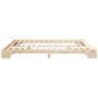 Estructura de cama Marrón 200 x 210 cm Madera de pino macizo en Camas y somieres | Comprar online en Foro24