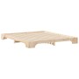 Estructura de cama Marrón 200 x 210 cm Madera de pino macizo en Camas y somieres | Comprar online en Foro24