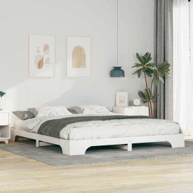 Estructura de cama 200 x 210 cm Madera de pino macizo en Camas y somieres | Comprar online en Foro24