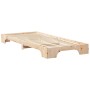 Estructura de cama Marrón 90 x 220 cm Madera maciza de pino