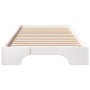 Estructura de cama Blanco 100 x 220 cm Madera maciza de pino en Camas y somieres | Comprar online en Foro24