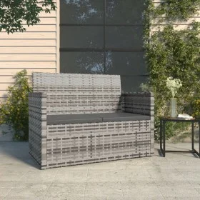 Garden bench with gray synthetic rattan cushions 105 cm by vidaXL, garden benches - Ref: Foro24-362317, Price: 97,60 €, Disco...