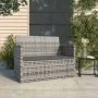 Banco de jardín con cojines ratán sintético gris 105 cm de vidaXL, Bancos de jardín - Ref: Foro24-362317, Precio: 101,40 €, D...