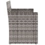 Garden bench with gray synthetic rattan cushions 105 cm by vidaXL, garden benches - Ref: Foro24-362317, Price: 110,81 €, Disc...